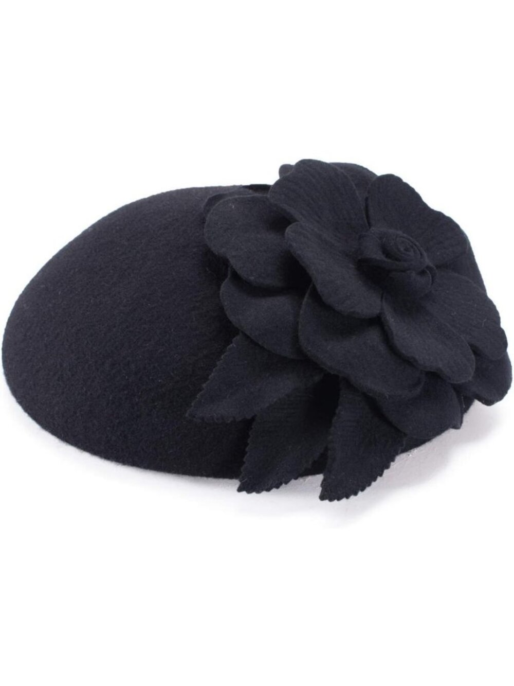 Chic Women's Wool Felt Pillbox Hat - Elegant Fascinator for Weddings & Events